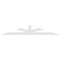 Ekena Millwork Richland Architectural Grade PVC Gable Bracket, 96"W x 16"H x 4"D x 4"F, 4/12 Pitch GBP096X16X0404RIC00 - alternate 4